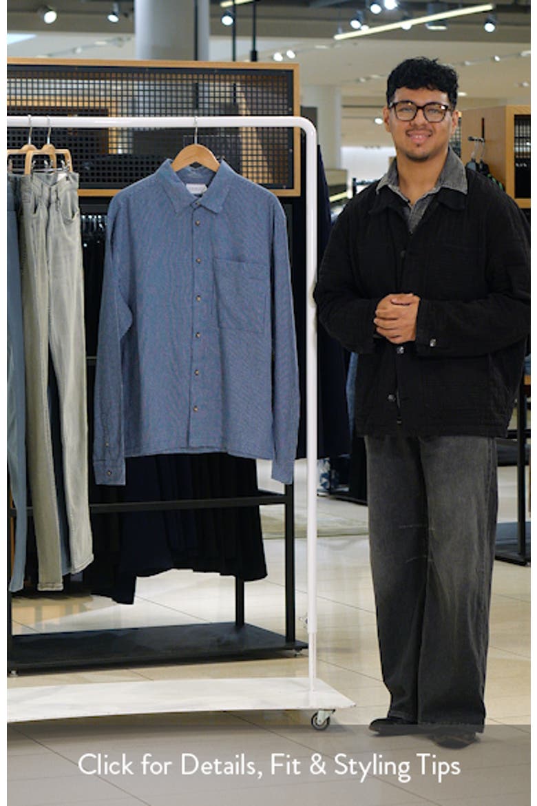 Check Relaxed Fit Cotton Flannel Button-Up Shirt video