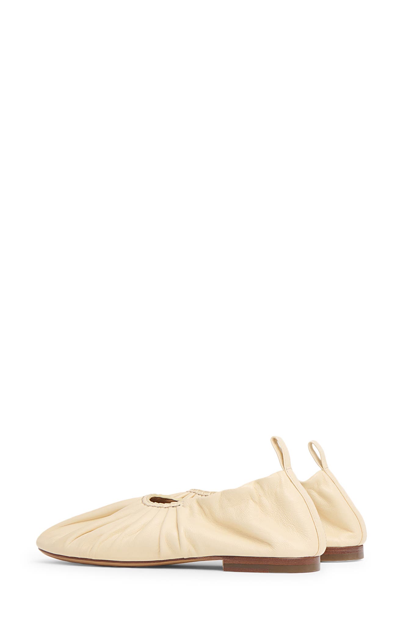 Ruched Ballerina Flat, Alternate, color, JASMINE