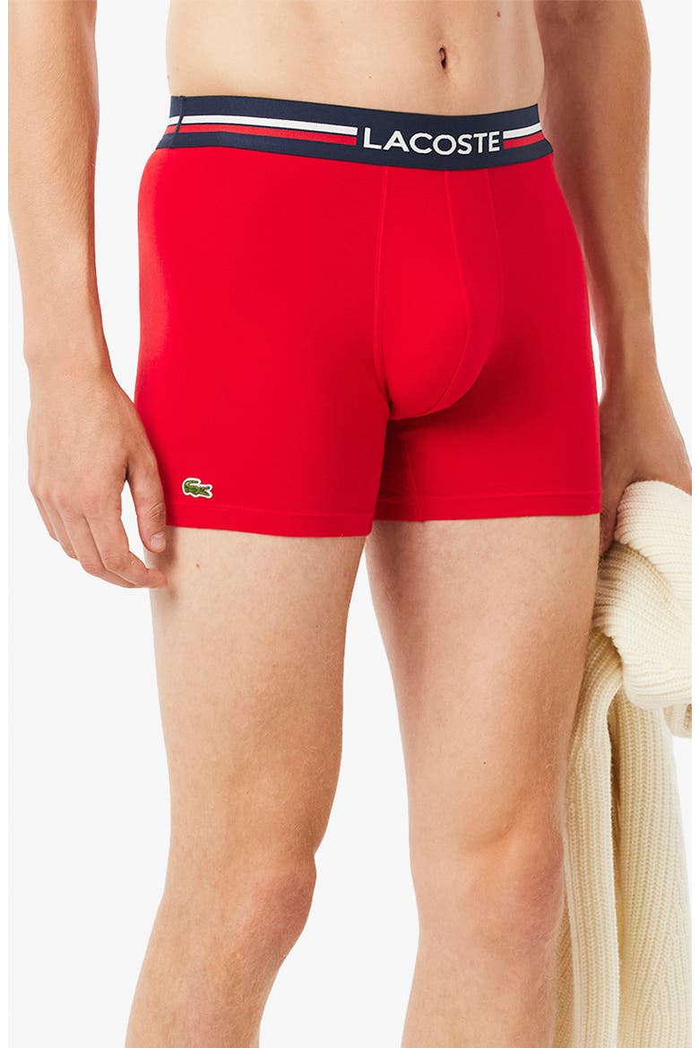 Assorted 3-Pack Stretch Cotton Boxer Briefs, Alternate, color, NAVY BLUE/ SILVER CHINE