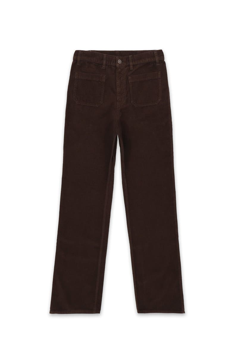 Fortela Corduroy Bootcut Trousers, Main, color, Dark Brown