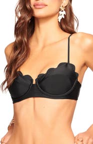 Ramy Brook Leyla Scalloped Underwire Bikini Top