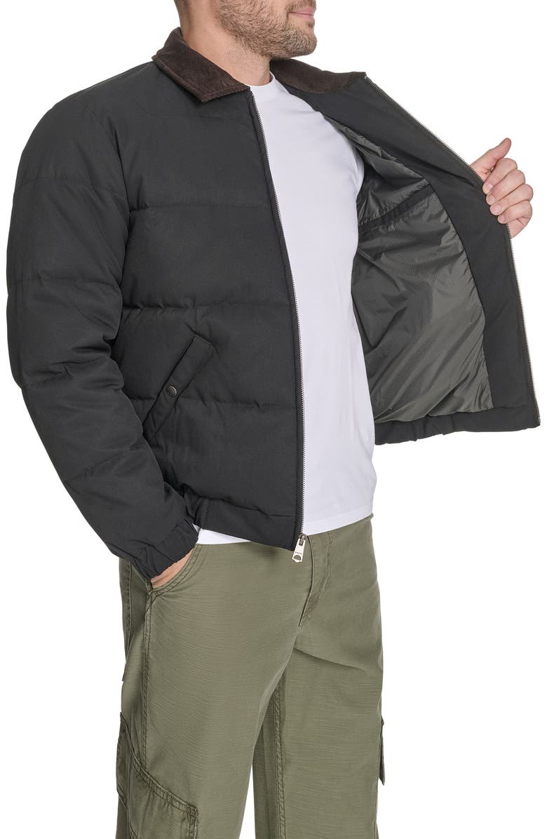 Levi's<sup>®</sup> Corduroy Collar Midweight Quilted Jacket, Alternate, color, Black