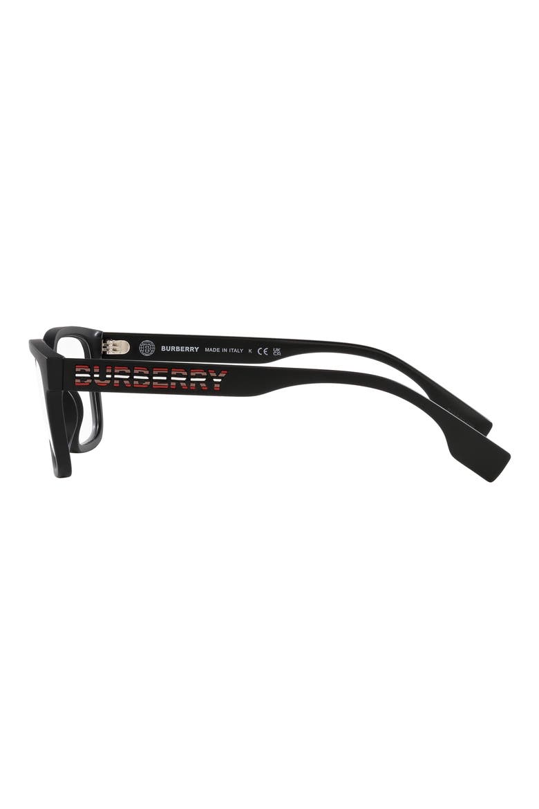 Charlie 55mm Square Optical Glasses, Alternate, color, MATTE BLACK