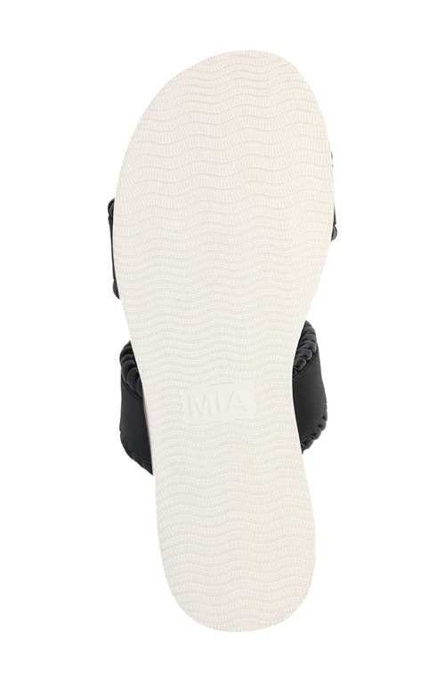 Mia Vada Two-strap Sandal In Black