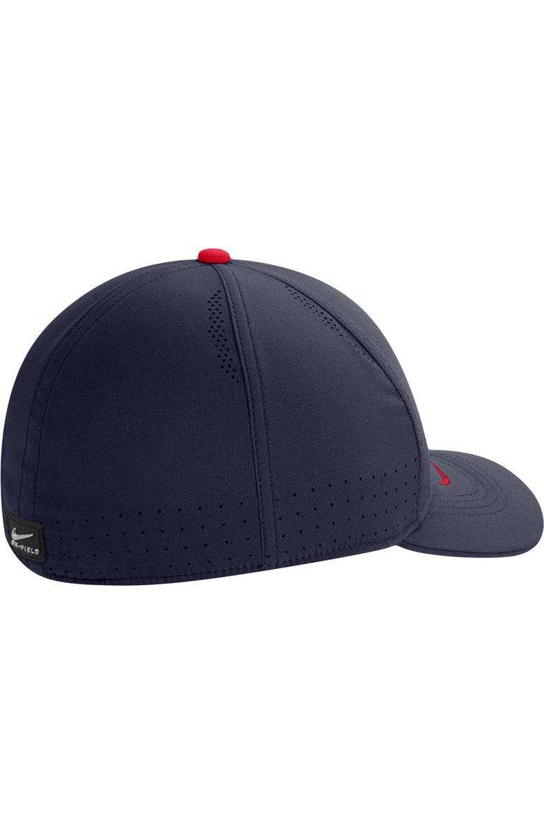 Nike Men's Nike Navy Dayton Flyers 2022 Sideline Classic99 Swoosh Performance Flex Hat, Alternate, color,