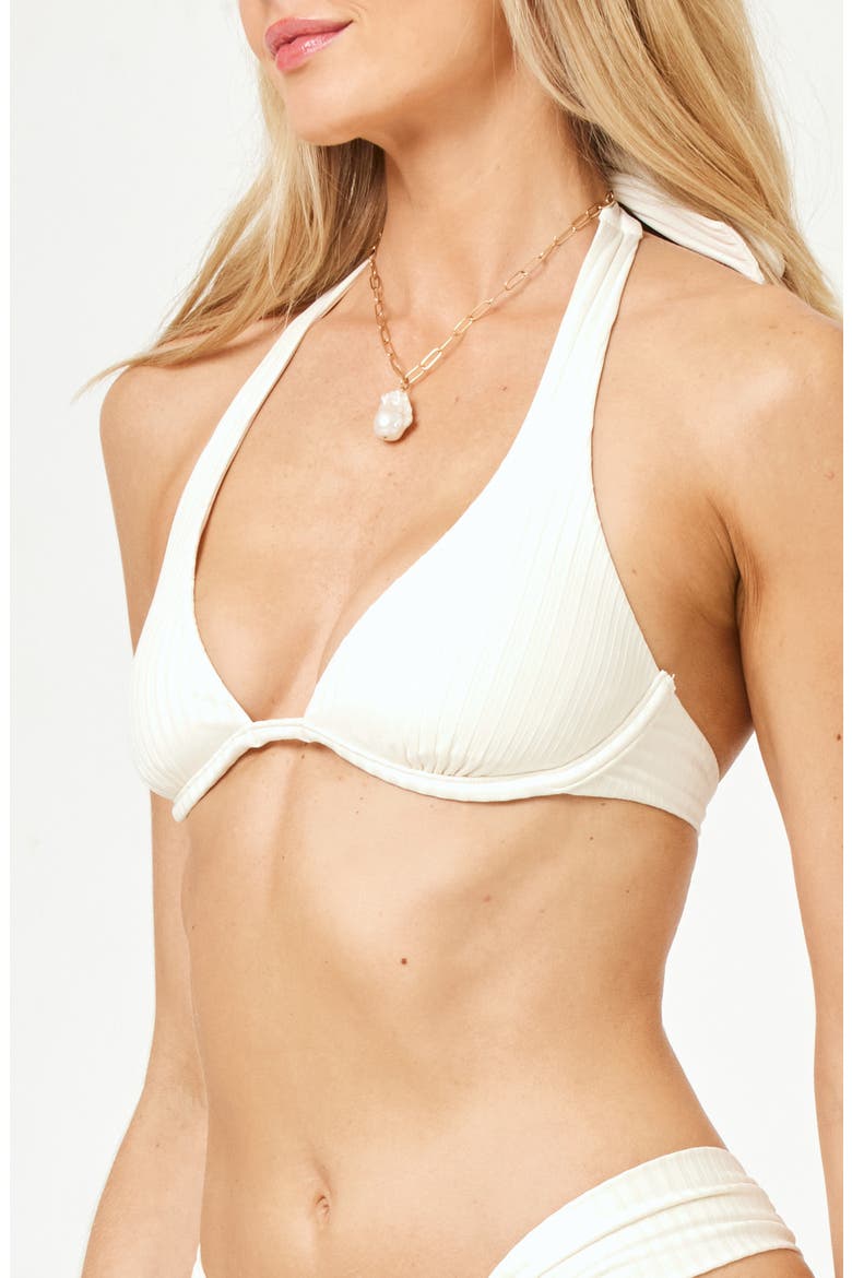 Isa Underwire Bikini Top, Alternate, color, CREAM
