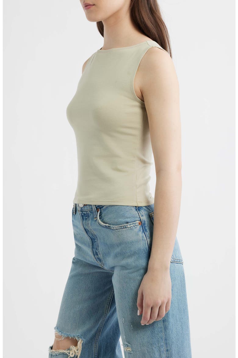 Dusk Stretch Knit Top, Alternate, color, DRIED HERBS