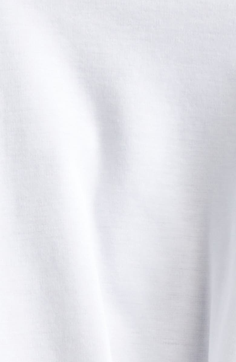 Noir Kei Ninomiya Bubble Hem Cotton Ponte Crop Top, Alternate, color, White