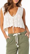 Roxy Beach Bound Cotton Crop Sweater Vest