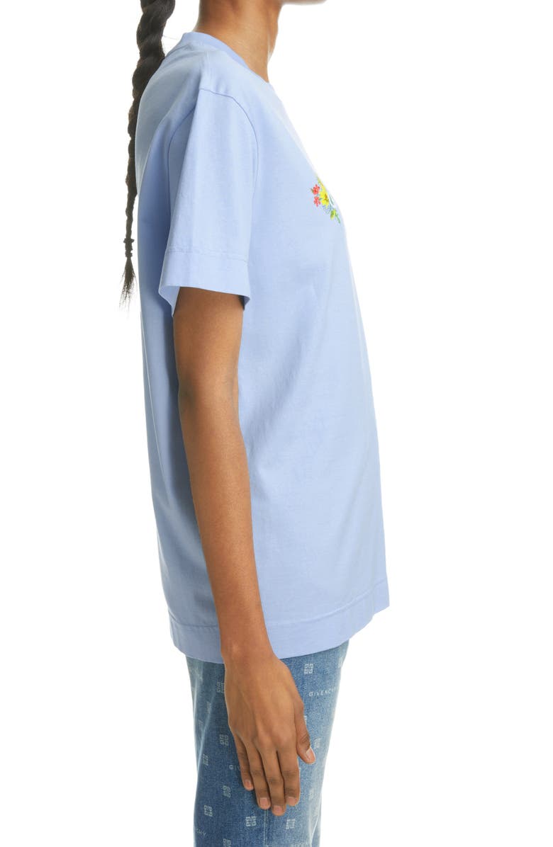 Givenchy 4G Peace Flowers Graphic Tee, Alternate, color, 