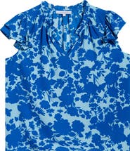 SUGARLIPS Marinelle Belliss Floral Flutter Sleeve Top