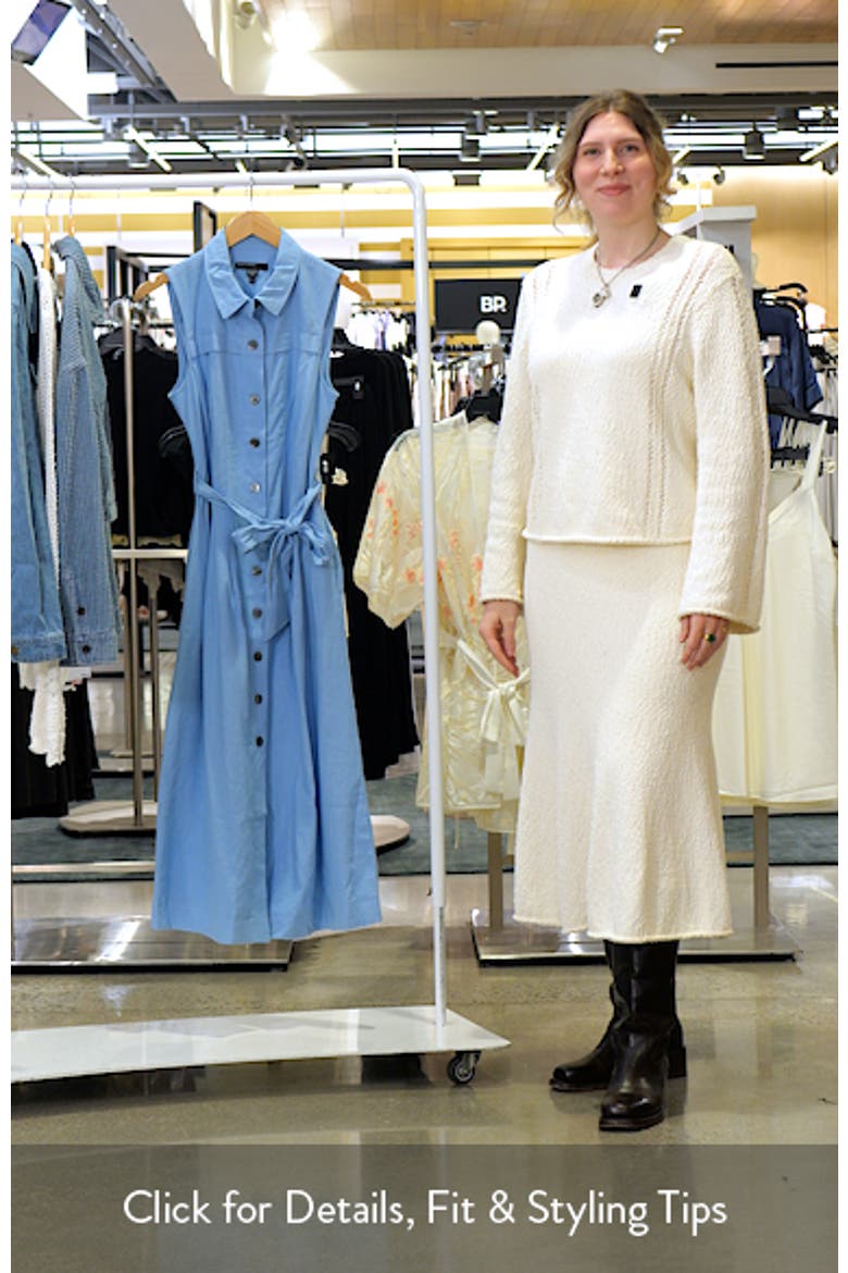 Sleeveless Linen Blend Shirtdress video