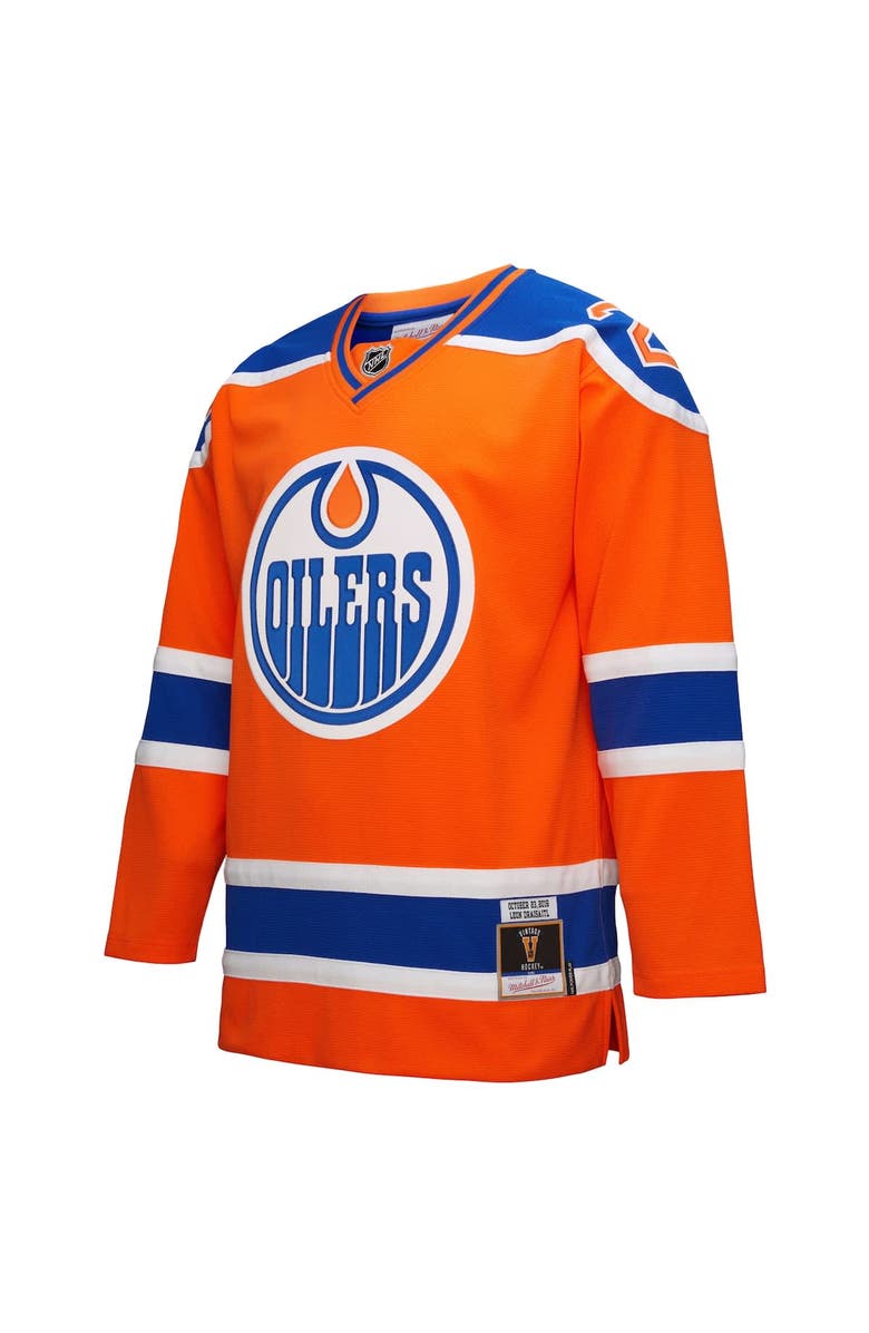 Mitchell & Ness Men's Mitchell & Ness Leon Draisaitl Orange Edmonton Oilers Power Play Jersey, Alternate, color, Orange