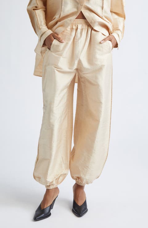 Dupioni Silk Harem Pants