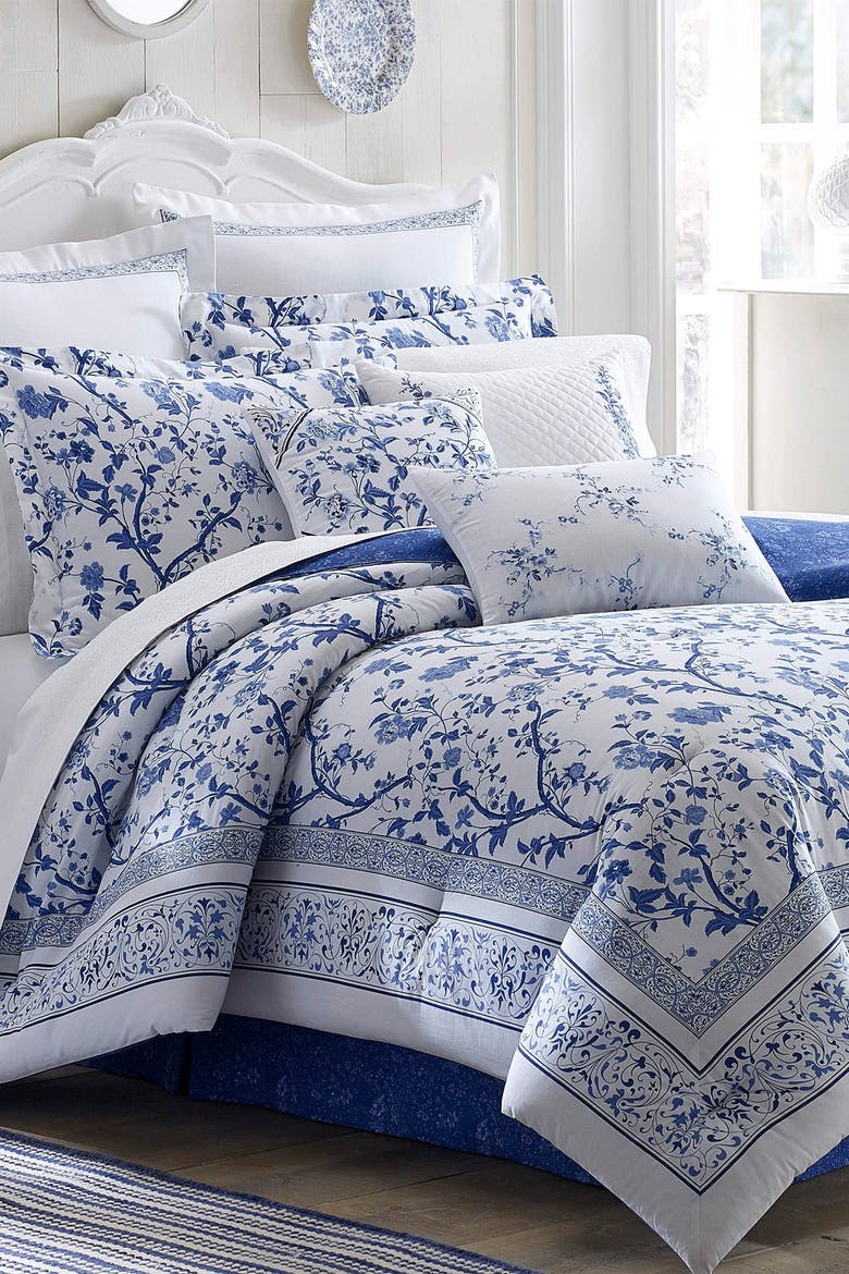 Embroidered Decorative Pillow, Main, color, CHINA BLUE