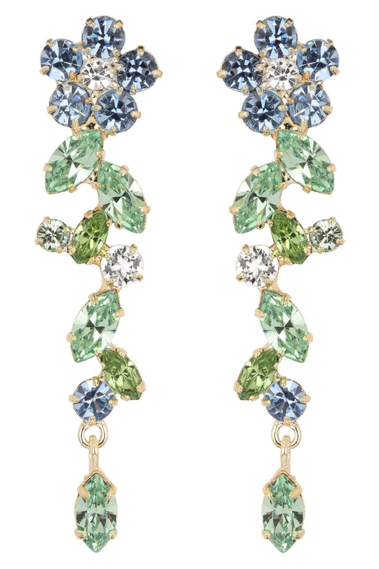 Jasmina Drop Earrings, Main, color, SKY