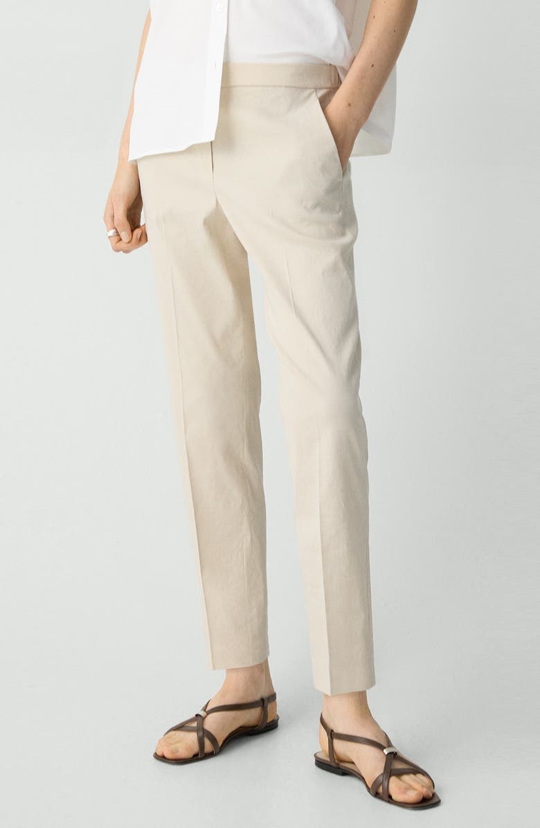 Theory Treeca Pull-On Pants, Main, color, Straw - D59