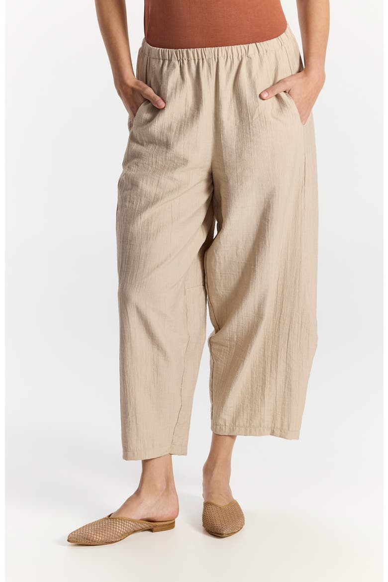 Dror High Waist Mid-Length Pants, Alternate, color, Beige