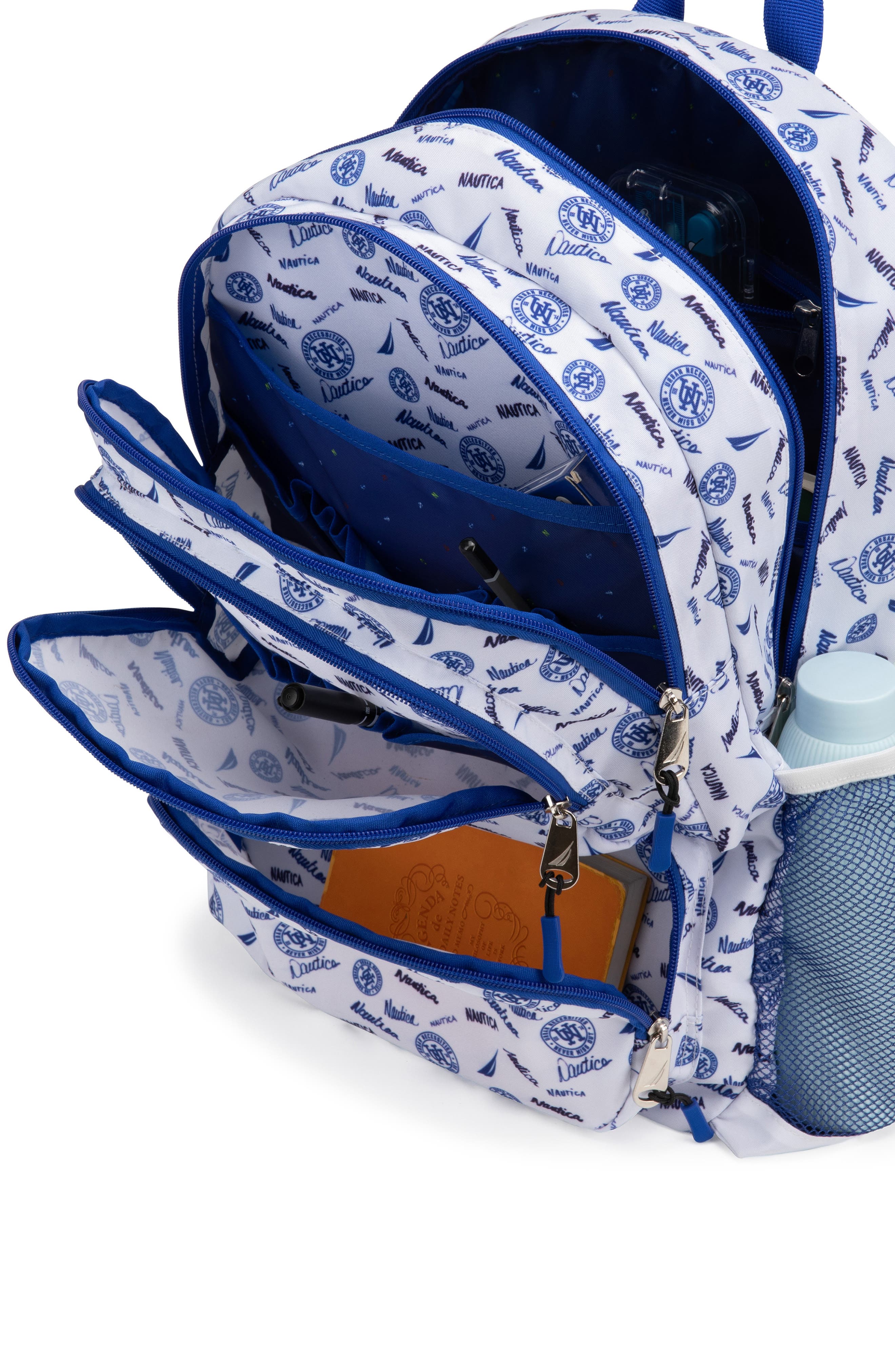 Nautica Varsity 17 Inch Backpack for Kids and Teens, Alternate, color, Varsity