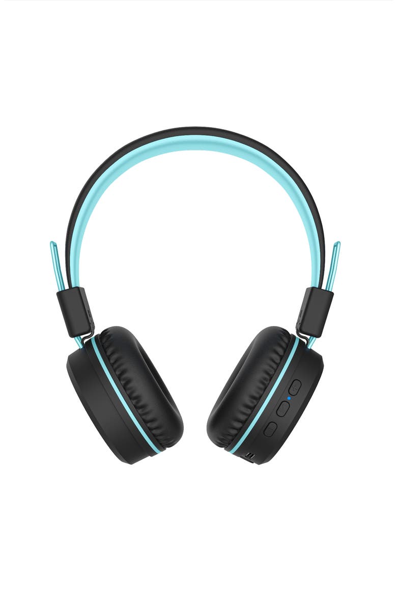 KidJamz KJ55BT Bluetooth Wireless Headphones for Kids w/ LED Lights, Alternate, color, Black