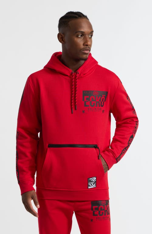 Shop Ecko Unltd . Truss Zip Hoodie In True Red