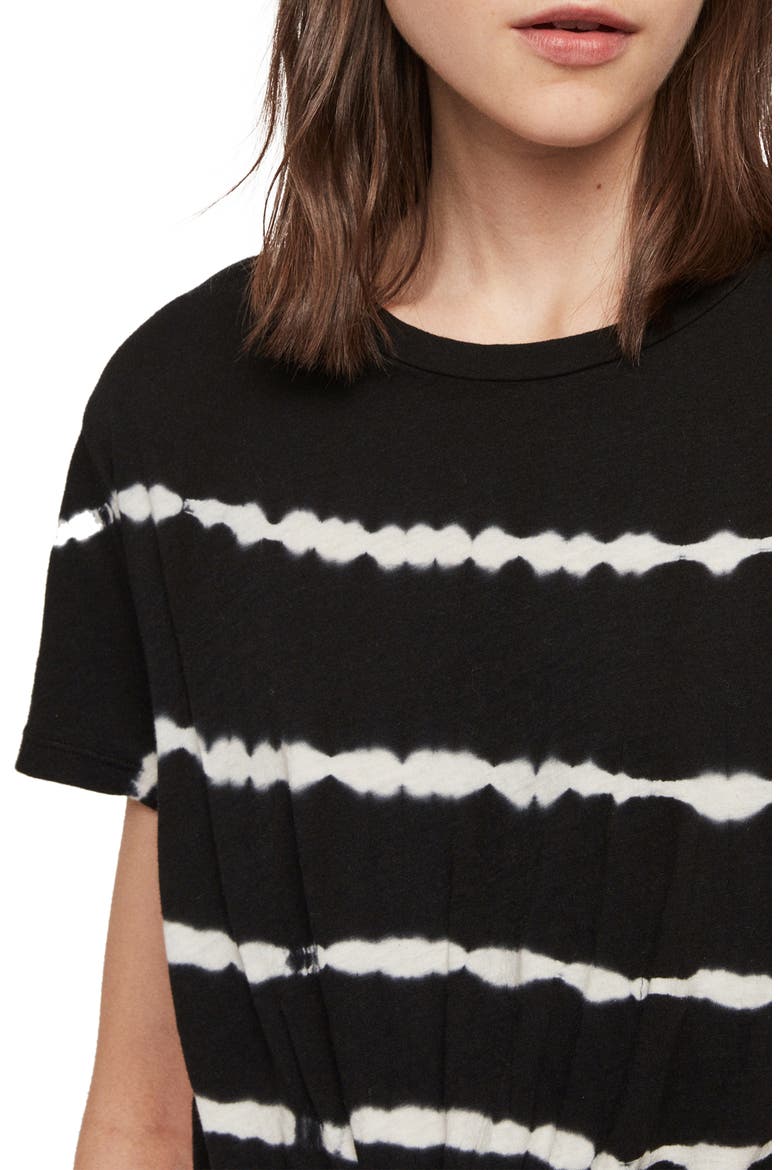 Carme Tie Dye Stripe Tee, Alternate, color, INK BLUE/ CHALK WHITE