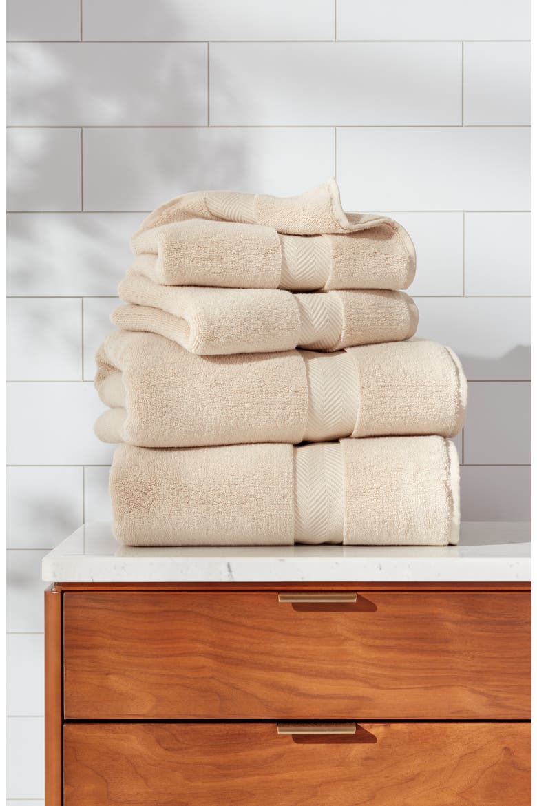 Organic Hydrocotton Hand Towel, Alternate, color, BEIGE OATMEAL