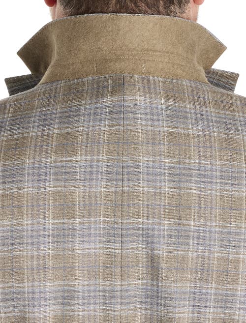 Michael Kors Big & Tall Plaid Sport Coat In Gray