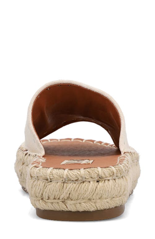 Mia Dahya Espadrille Platform Slide Sandal In Bone