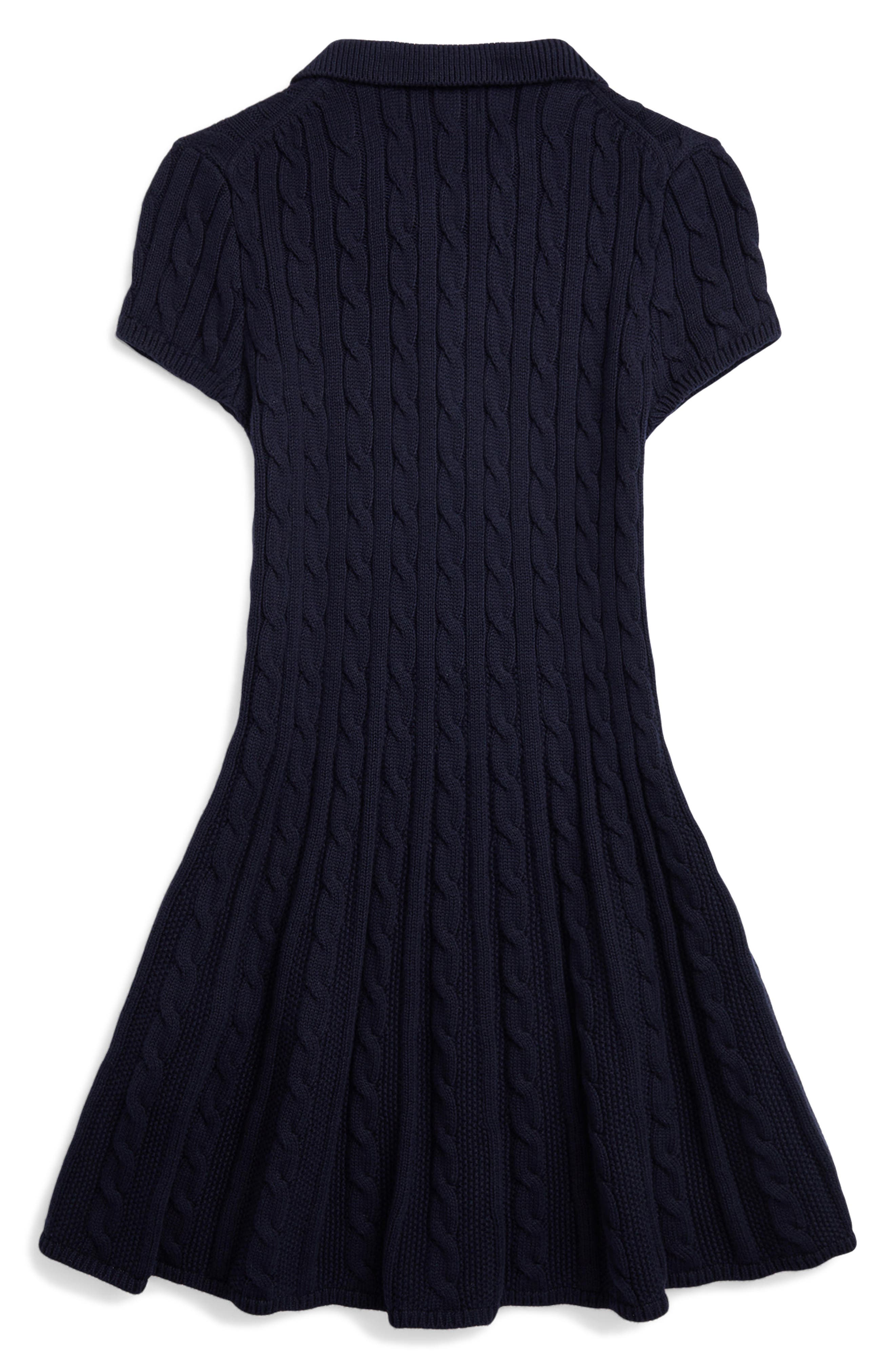 cotton cable knit sweater dress Ralph Lauren Girl's Cable-Knit Cotton Sweater Dress