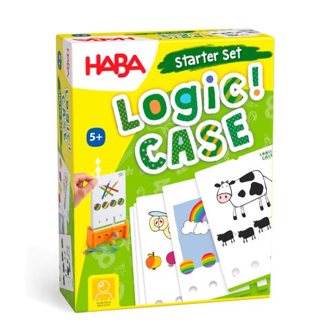 Logic! CASE Brain Games for Kids Starter Set 5+, Brain Teaser Puzzles and Car Games, Mind Puzzles to Develop Critical Thinking for Kids