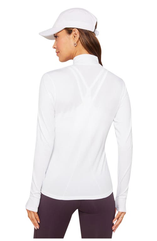 Fabletics Feather Tech+ Half-zip Top In White