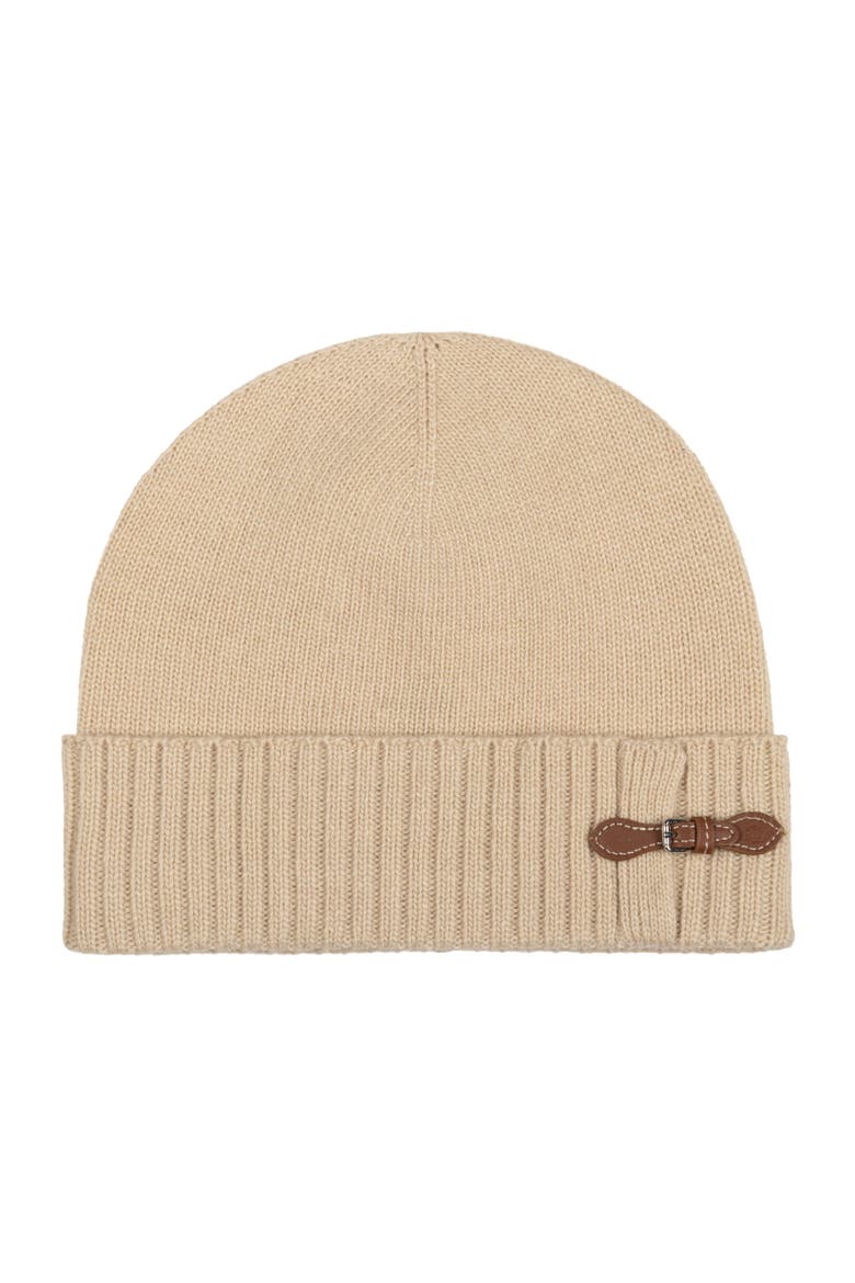 buckle knit hat, Main, color, lauren camel