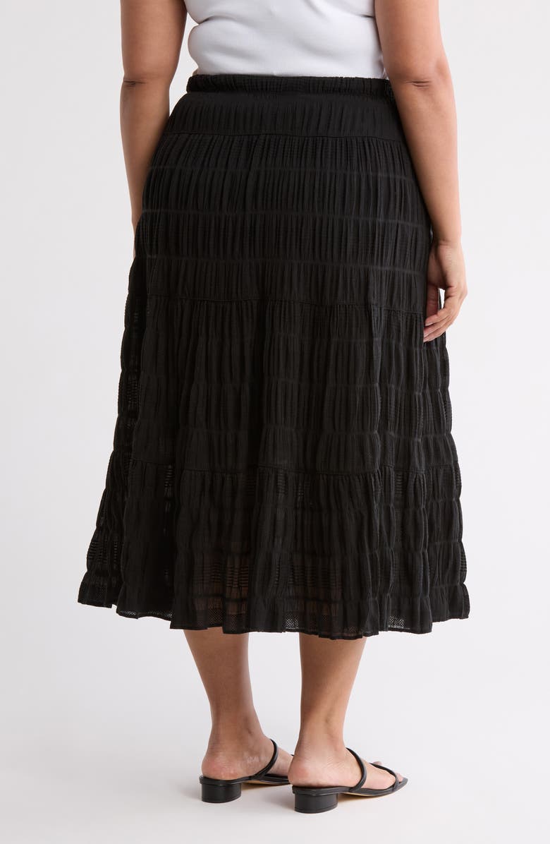 MAX STUDIO Textured Maxi Skirt, Alternate, color, Black