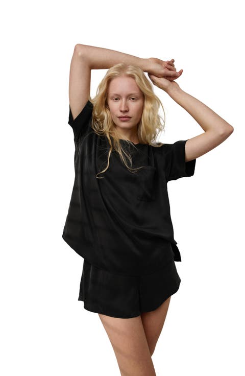 Washable Silk Short Pajamas