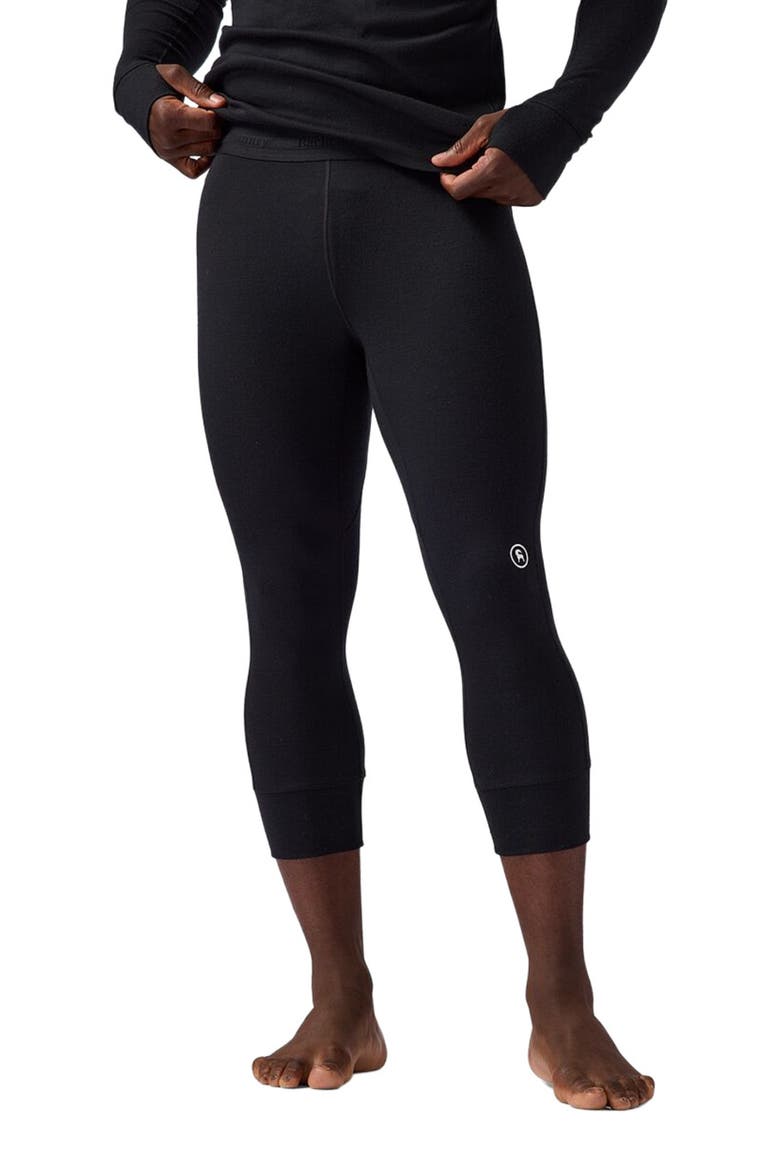 Cedars Rws Merino Mid-Wt Baselayer 3/4 Bottom - Men's, Alternate, color, Black