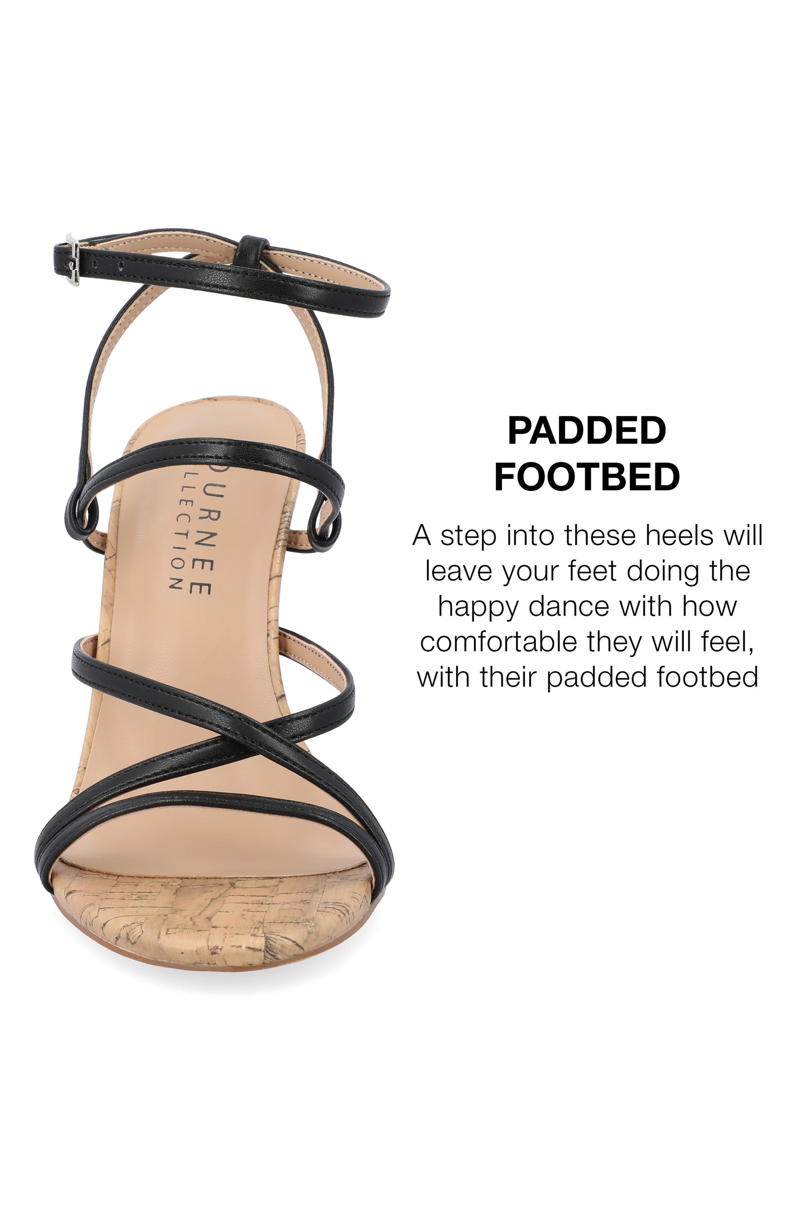 Journee Collection Fylissa Heeled Sandal 9Women), Alternate, color, Black