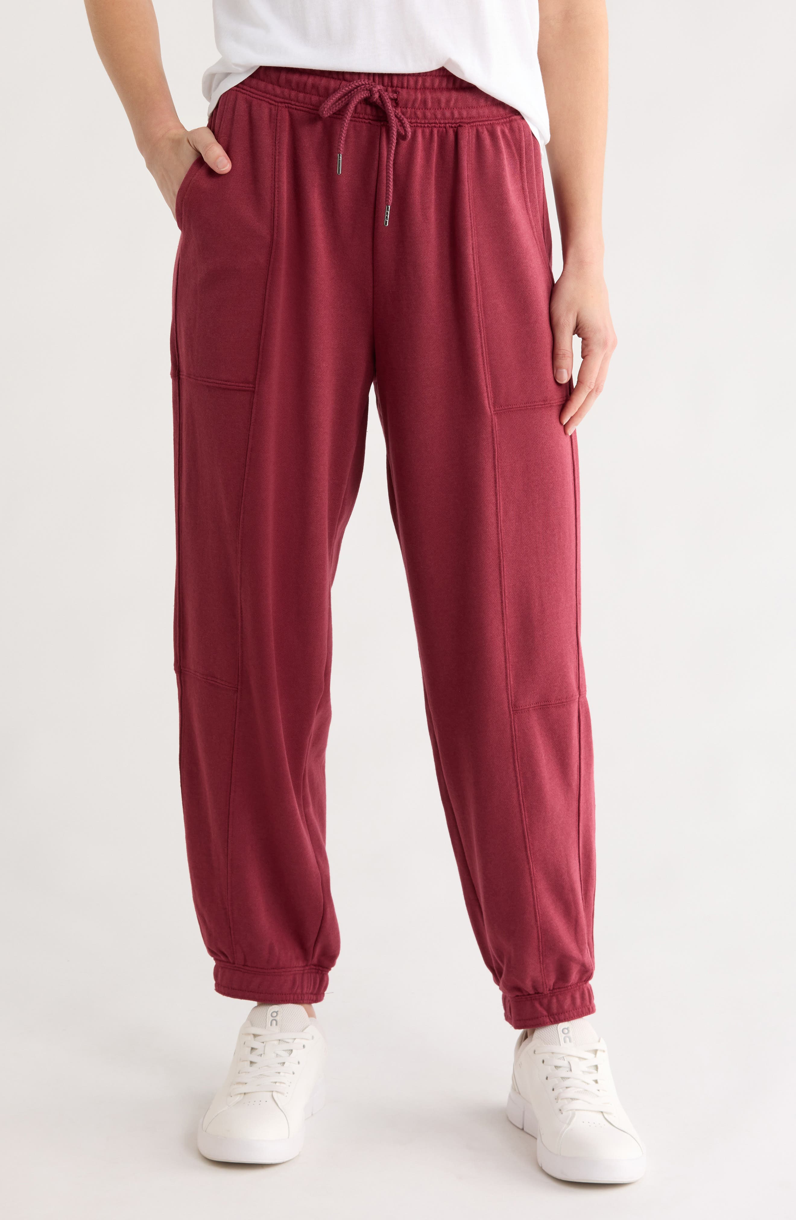 YOGALICIOUS Washed Loop Terry Oversize Barrel Pants