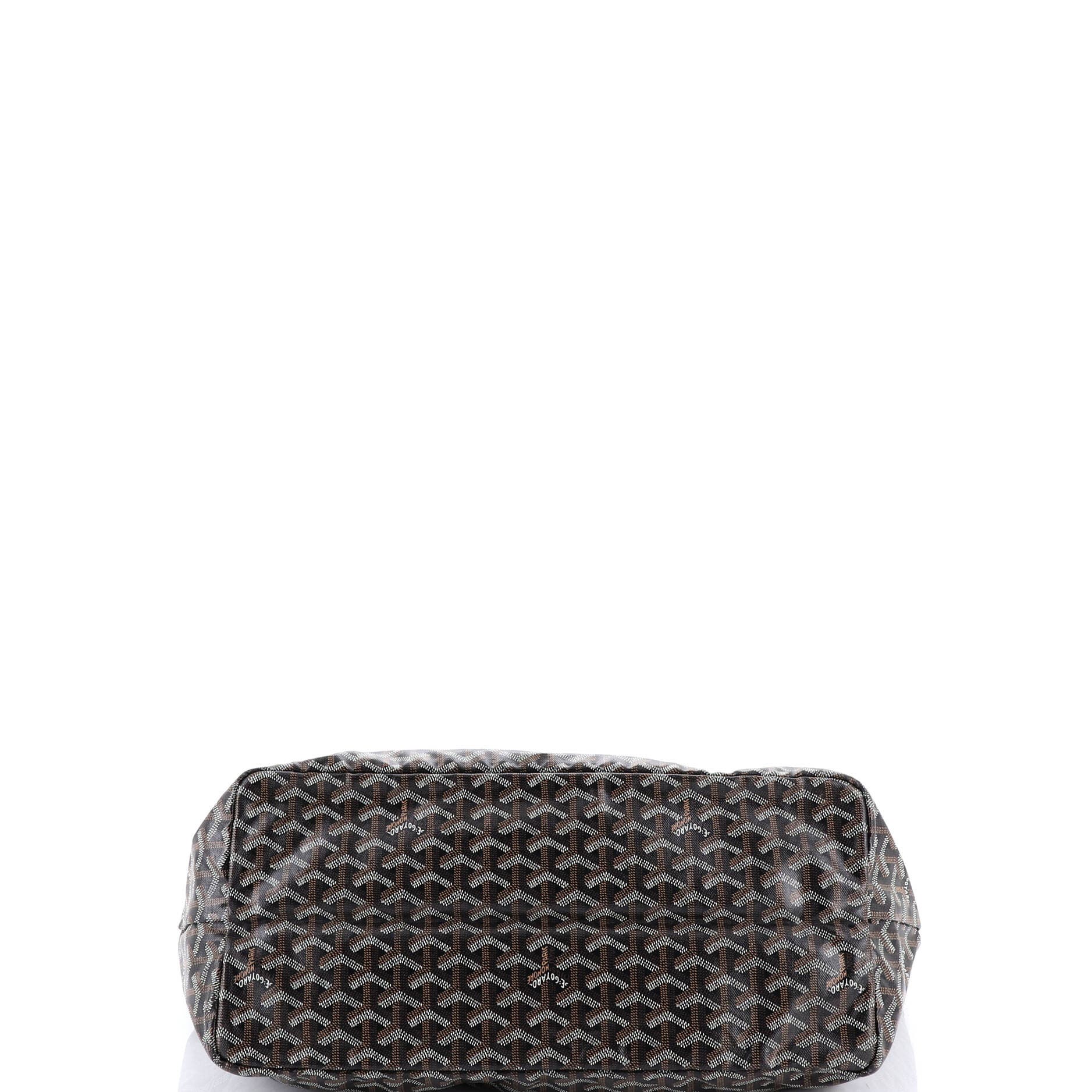 Pre-Owned Goyard Saint Louis Tote Coated Canvas GM, Alternate, color, Black