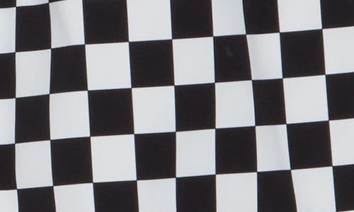 Public Art Checker Swim Shorts In Black