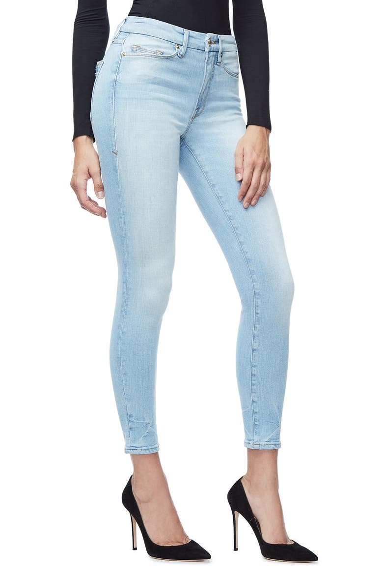 Good Legs High Waist Crop Skinny Jeans, Alternate, color, BLUE124