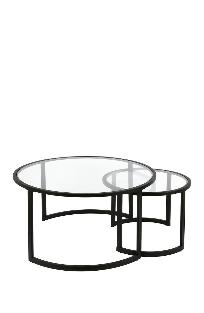 ADDISON AND LANE Mitera Blackened Bronze Nesting Coffee Table Set, Alternate, color,