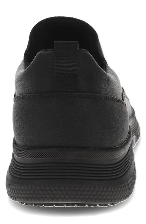 Dockers Mens Slater Slip Resistant Slip-on Sneaker In Black