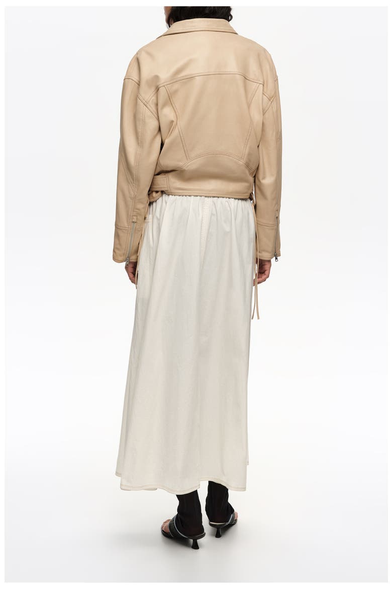 A-Line Skirt With Buttons, Alternate, color, IVORY