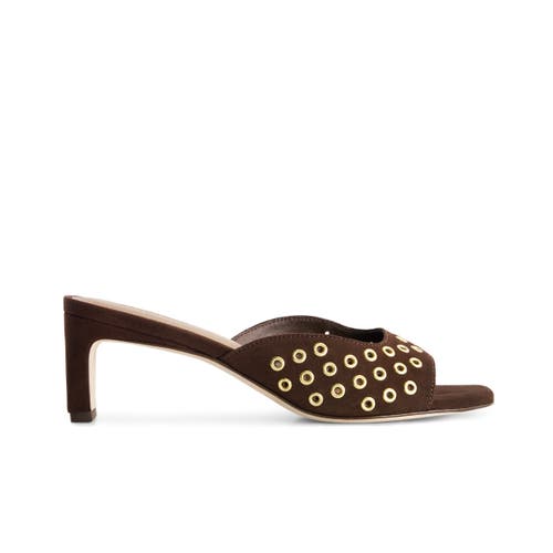 Bernardo Footwear Cenza Grommet Kitten Heel Mule