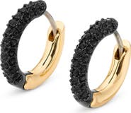 Kurt Geiger London Crystal Pavé Huggie Hoop Earrings