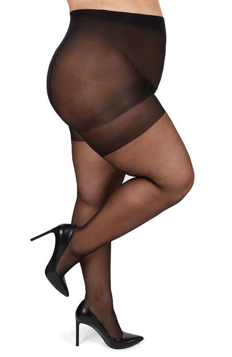 Curvy Silky Sheer Tights (Plus)