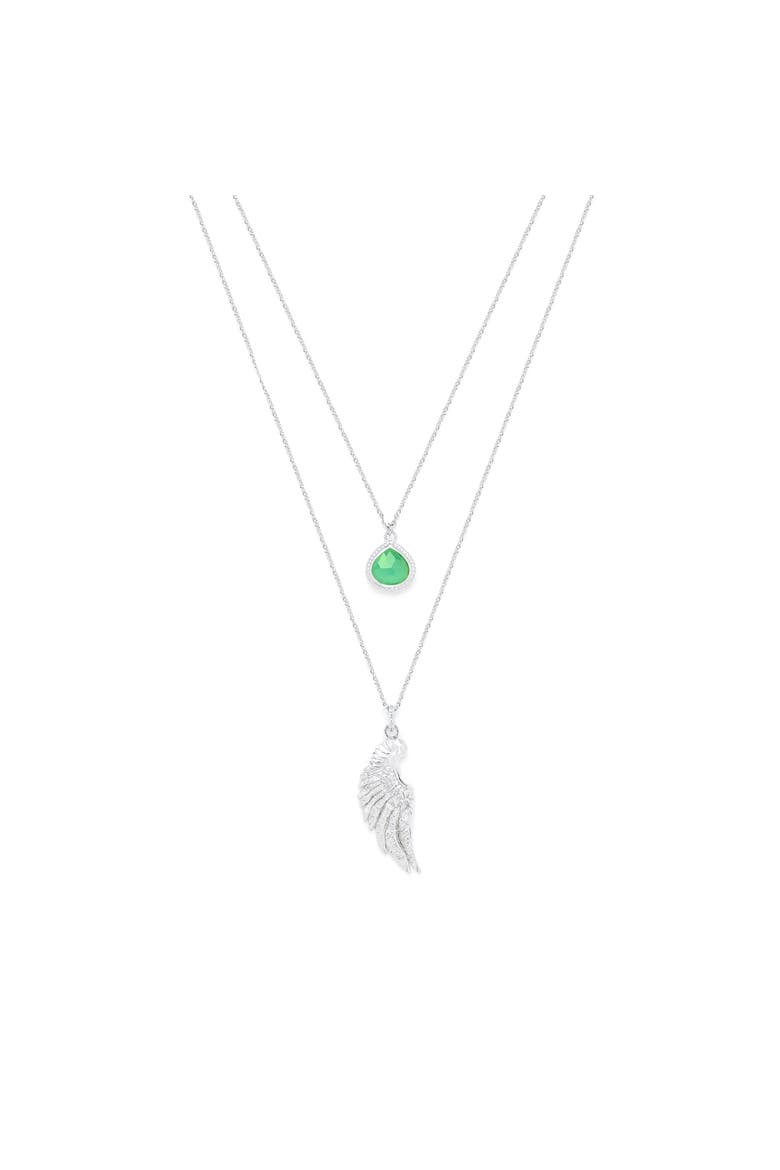 Archangel Raphael Angel of Healing Necklace, Main, color, White