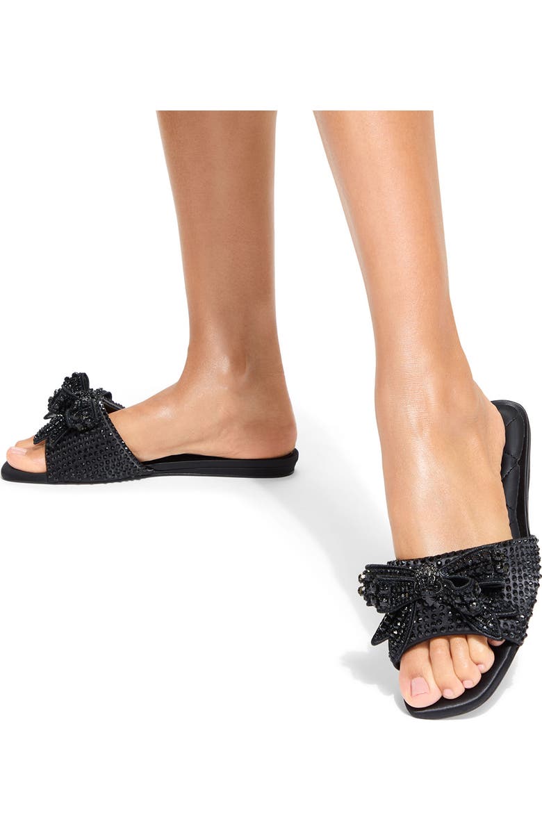 Kurt Geiger London Kensington Embellished Slide Sandal, Alternate, color, Black