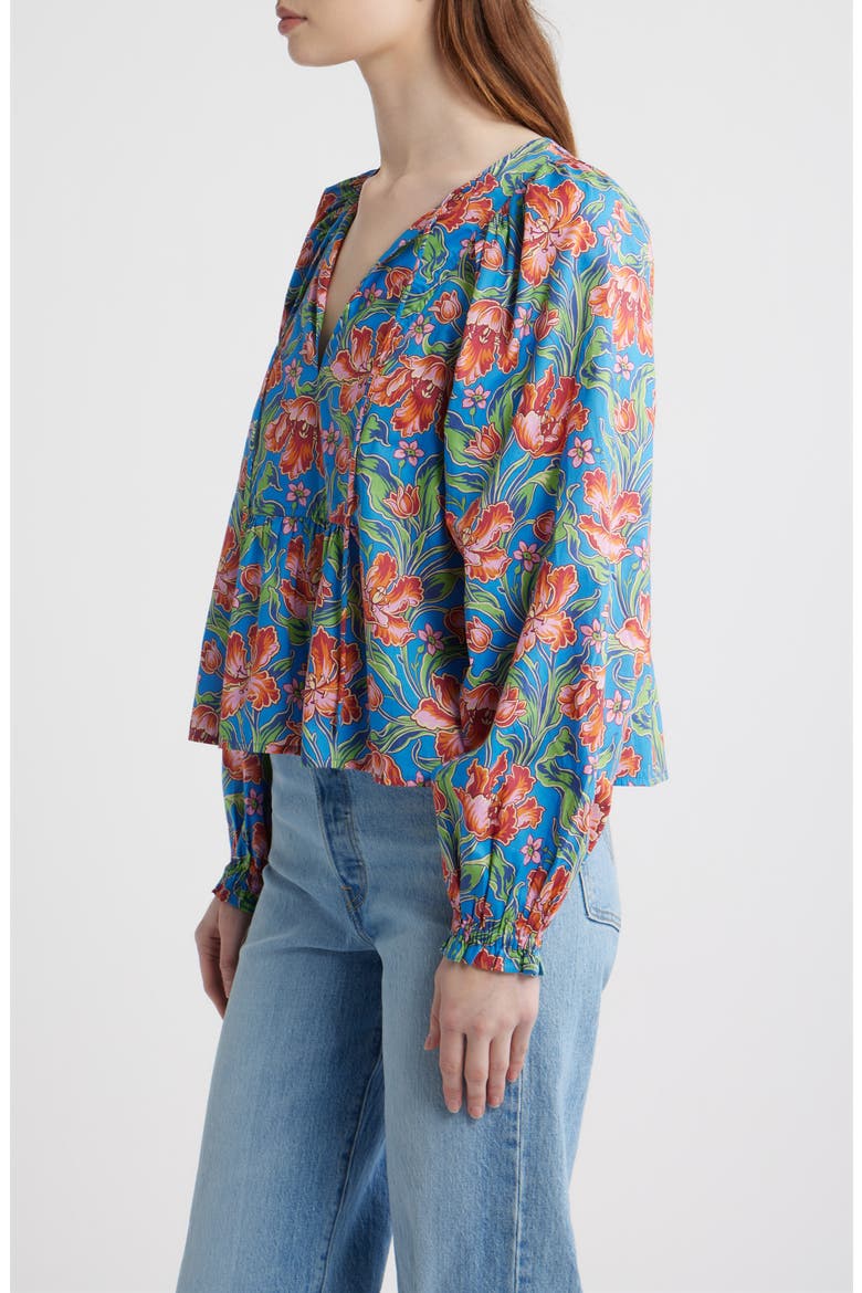 Junie Floral Print Shirt, Alternate, color, ARCHIVE TULIP LIBERTY PRINT